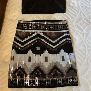 Express size small sequin skirt
